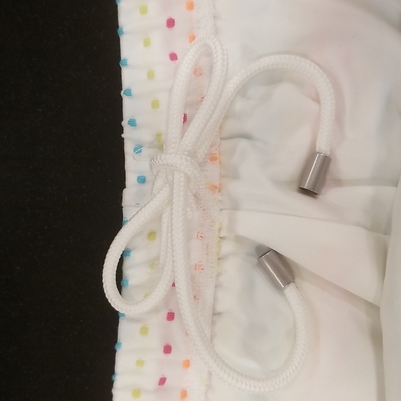 MR TURK Sorrento Swim Trunk ~ White Dotted Stripe Swim Knit Medium M NWOT - Picture 8 of 9